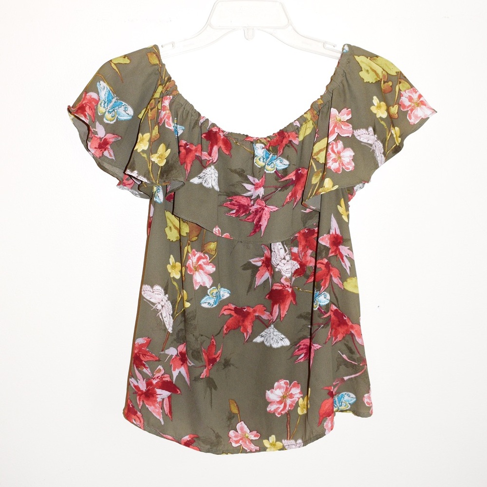Anthropologie Maeve Vallita Off The Shoulder Blouse - Picture 3 of 7